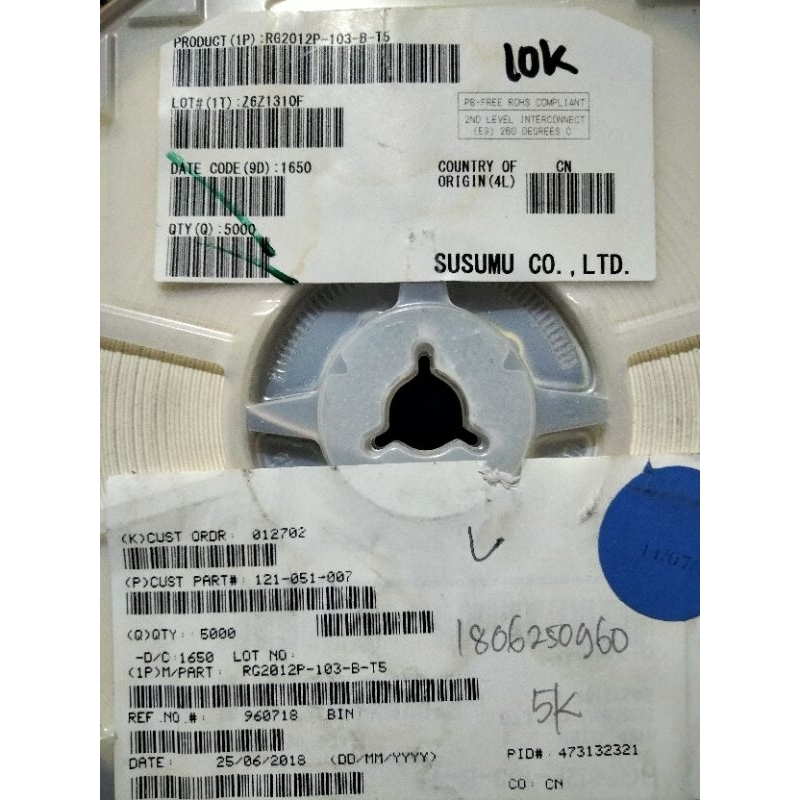 Resistor 10k 5% Smd 0805 (50pcs)