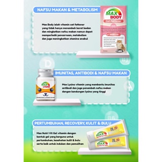 Syafatummy Multivitamin Nafsu Makan Kucing Max Body Cat Penggemuk Kucing 50Gr