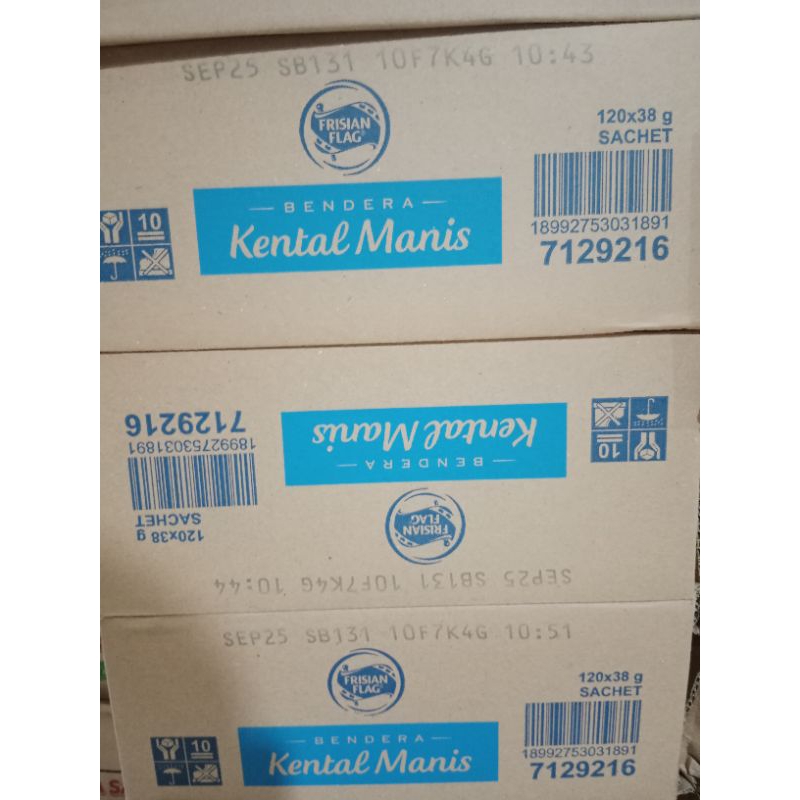 

Frisan flag kental manis sachet putih ukuran 38 gram