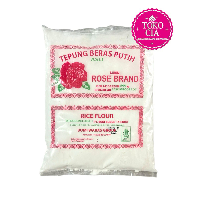 

Tepung Beras Putih Murni Rose Brand 500g