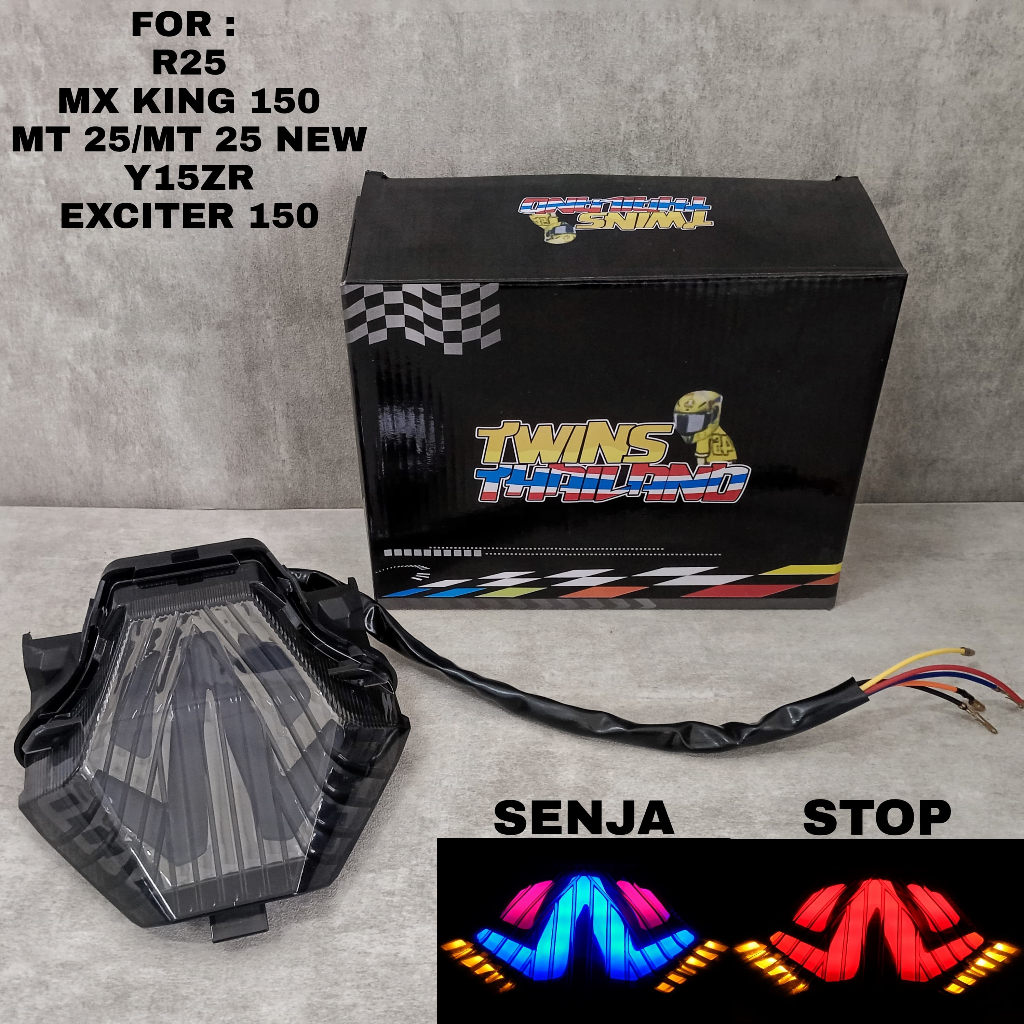 Lampu Rem Stop Belakang Yamaha R25 MT25 Y15ZR EXCITER 150 3IN1 LED TWINS THAILAND