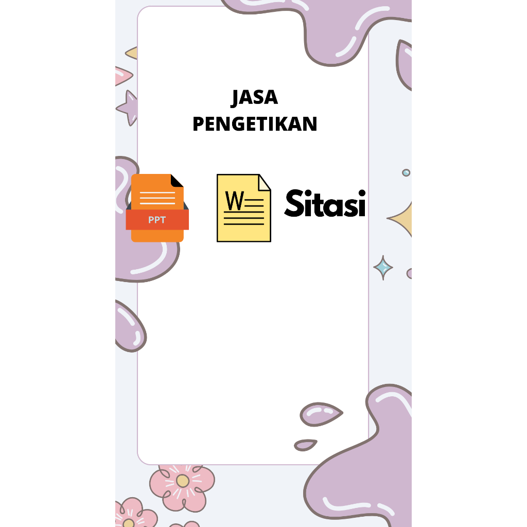 

JASA KETIK SERVICE (booked only)