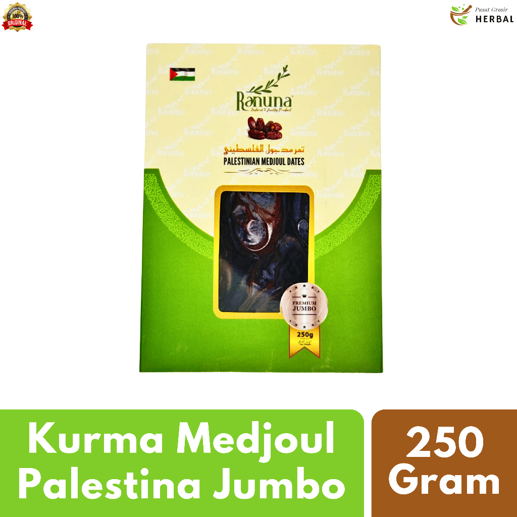 

Kurma Medjool Jumbo 250 Gram Palestina Premium Quality | Korma Medjol Dates Asli 100% Original