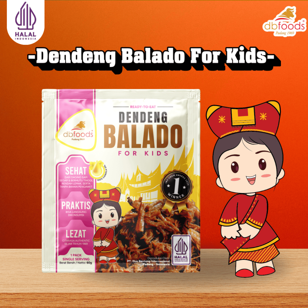 

DBFOODS Dendeng For Kids Praktis Siap Makan Asli Padang