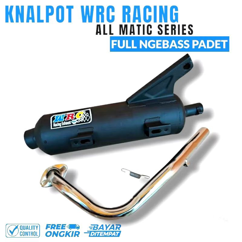 Knalpot Sugigi WRC Ngebas Adem Beat fi Vario 110 Beat karbu Scoopy fi Mio sporty Genio Beat deluxe X