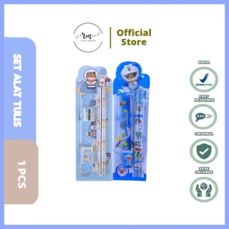 

RM SHOP • stationary set 5in 1 karakter || alat tulis sekolah || paket alat tulis