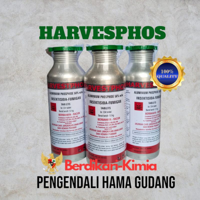 Harvestphos pestisida fumigasi kutu jagung beras dll