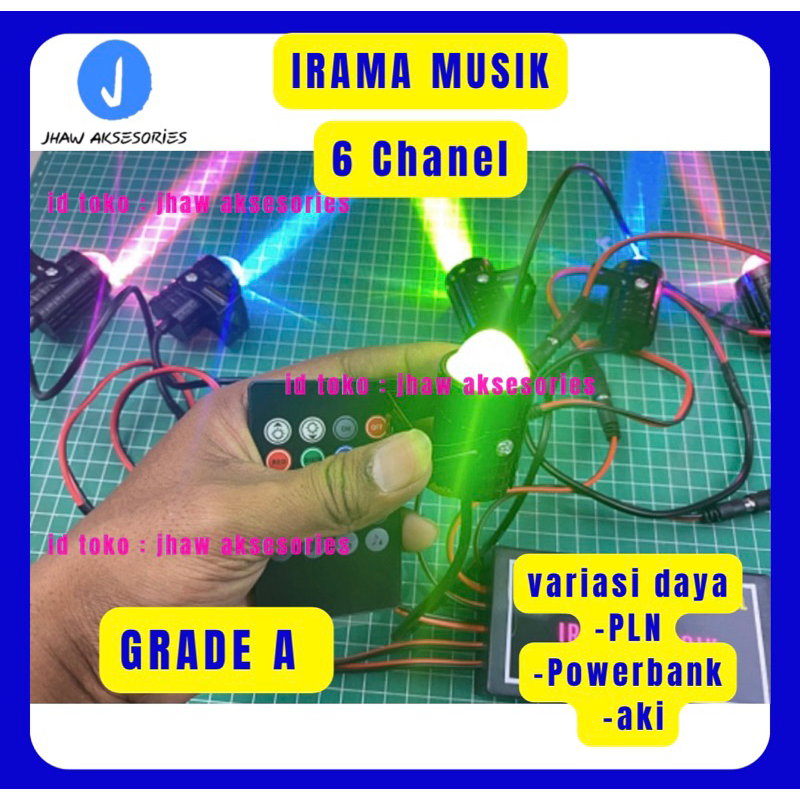 LED SOROT MINIATUR IRAMA 6 CHANEL