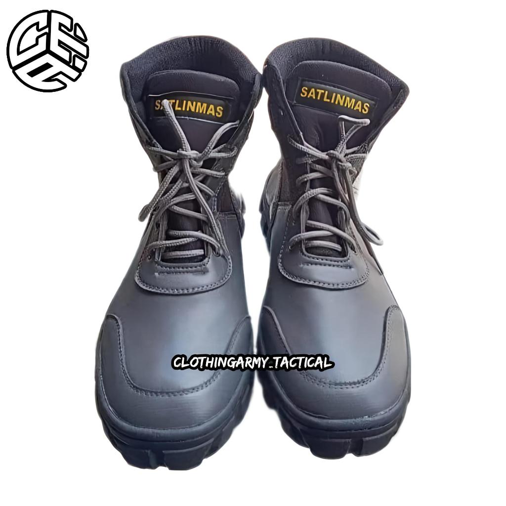 Sepatu PDL Linmas Terbaru Sepatu PDL Satlinmas Terbaru Warna Abu - Abu