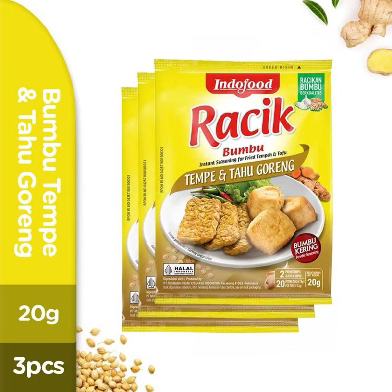 

Bumbu Racik Indofood Tempe & Tahu Goreng Kemasan 20gr Bumbu Instan Murah