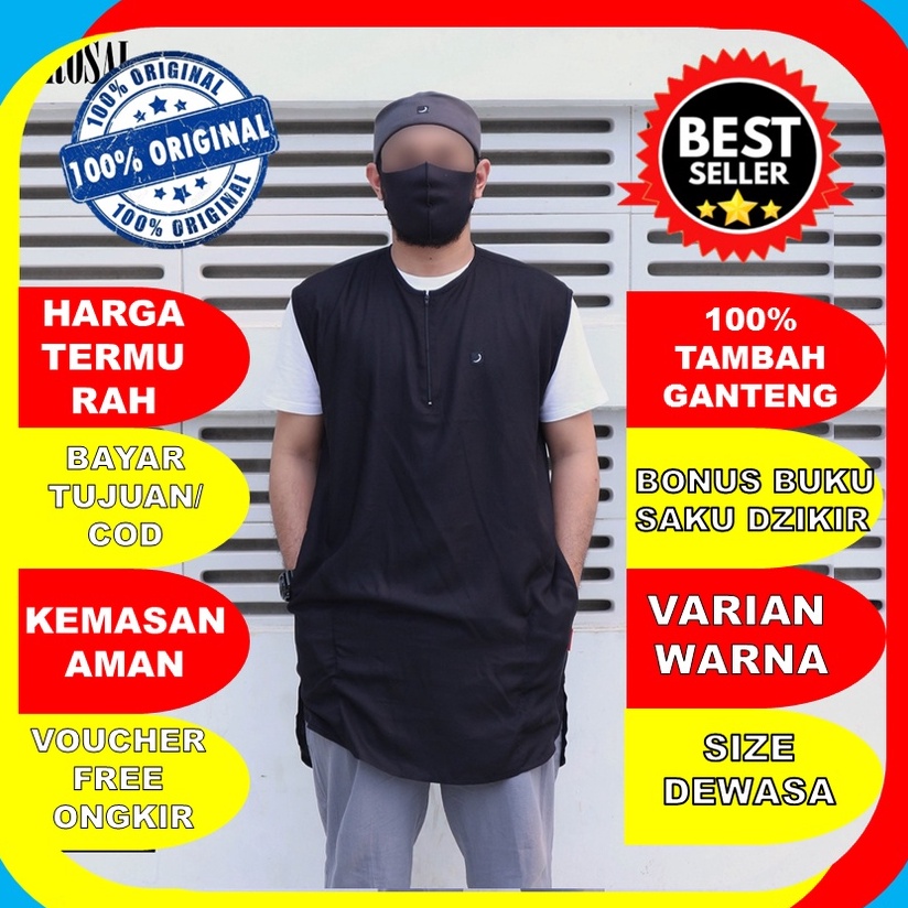 Tren Kekinian ROMPI SHOLAT ROSAL CLASSIC S ORIGINAL PREMIUM MURAH TERBARU  BAJU MUSLIM KOKO PRIA JUM