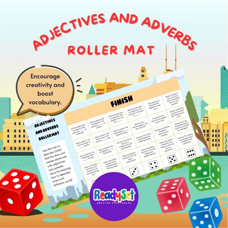 

Adjectives and Adverbs Roller Mat