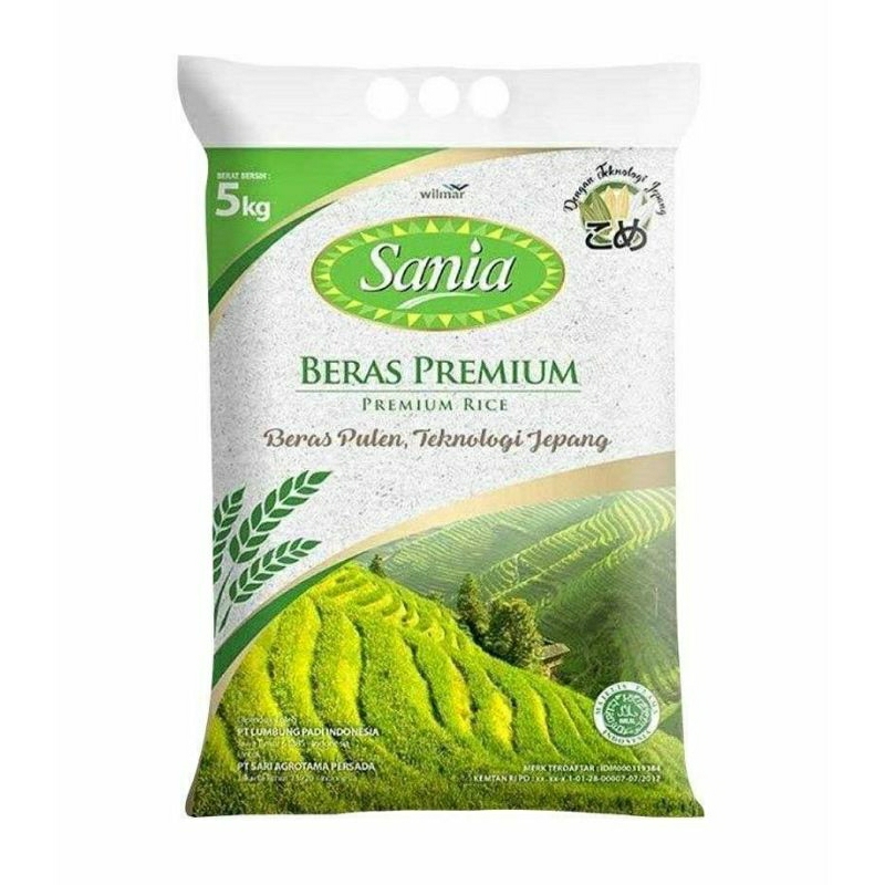 

Beras Sania (5kg) premium pulen & enak