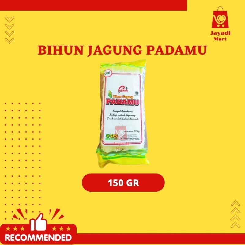 

BIHUN JAGUNG MERK PADAMU 150GR