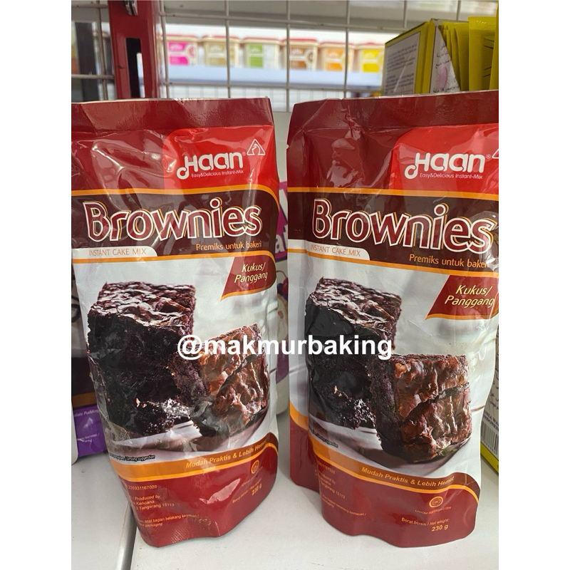 

Haan Brownies Kukus/Panggang Premiks untuk bakery 230gr