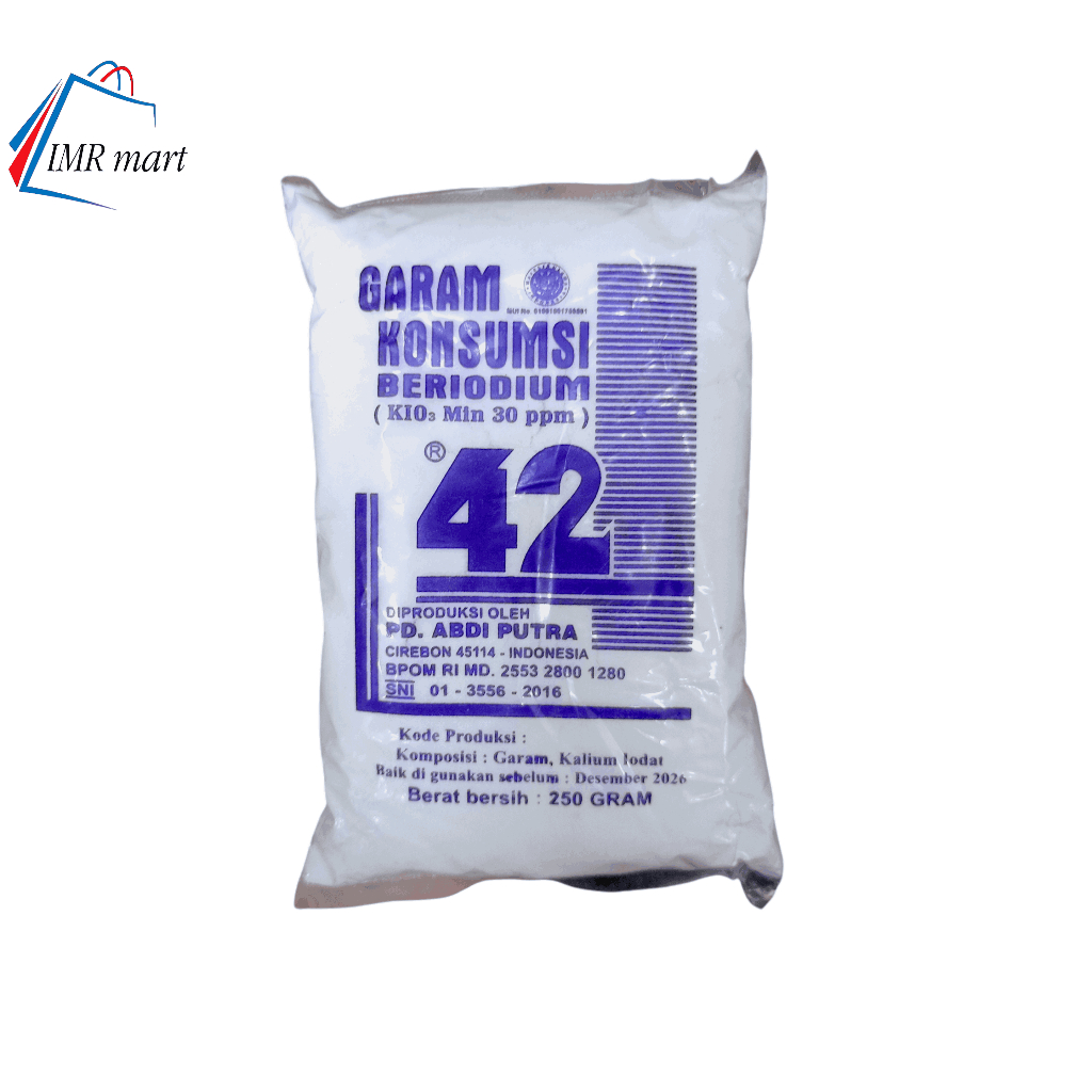 

Garam 42 kecil Berat 250 Gram Garam Dapur Garam Masak
