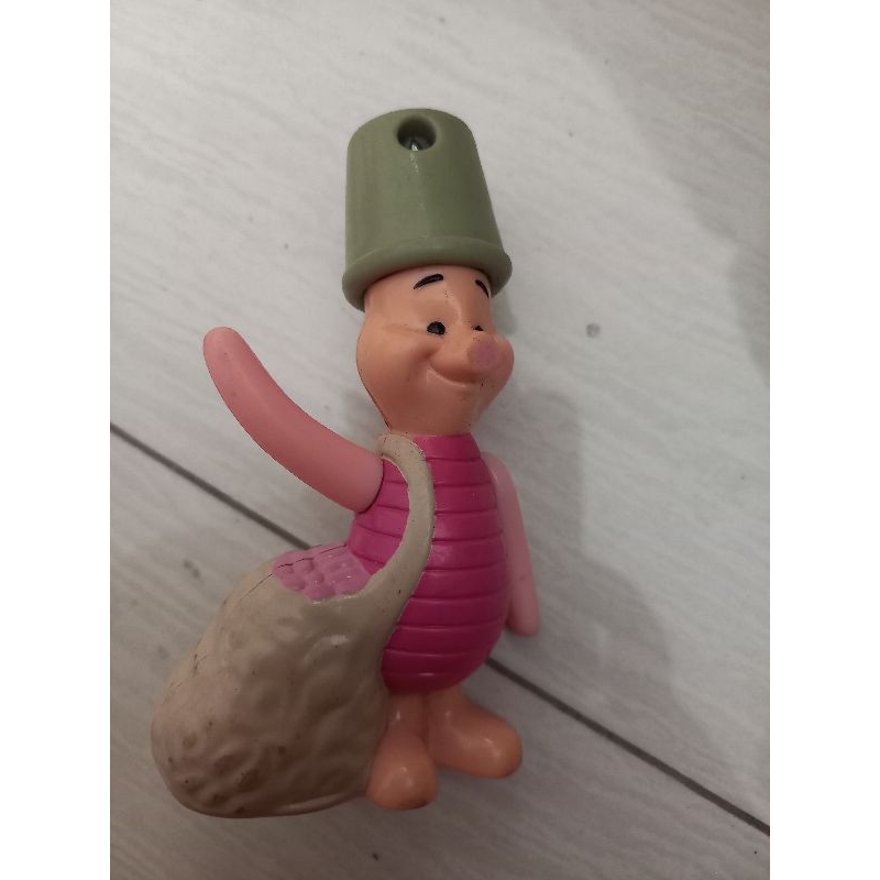 action figure piglet stempel winnie the pooh second preloved happy meal mainan mcd kfc