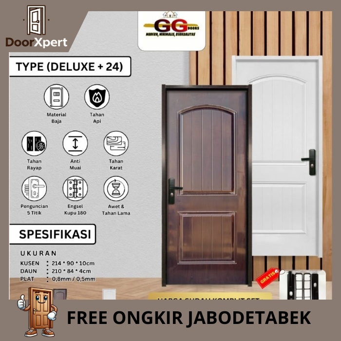 Pintu Rumah | Pintu Kamar BAJA GG DELUXE 24 - 90x214