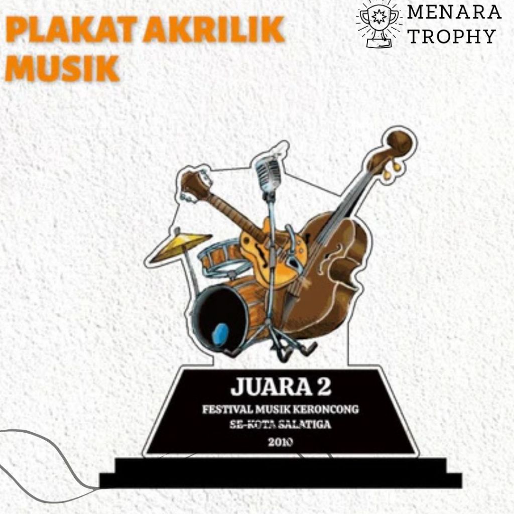 Piala Musik Piala Band Piala Lomba Band Akrilik Custom PIALA MUSIK CUSTOM AKRILIK