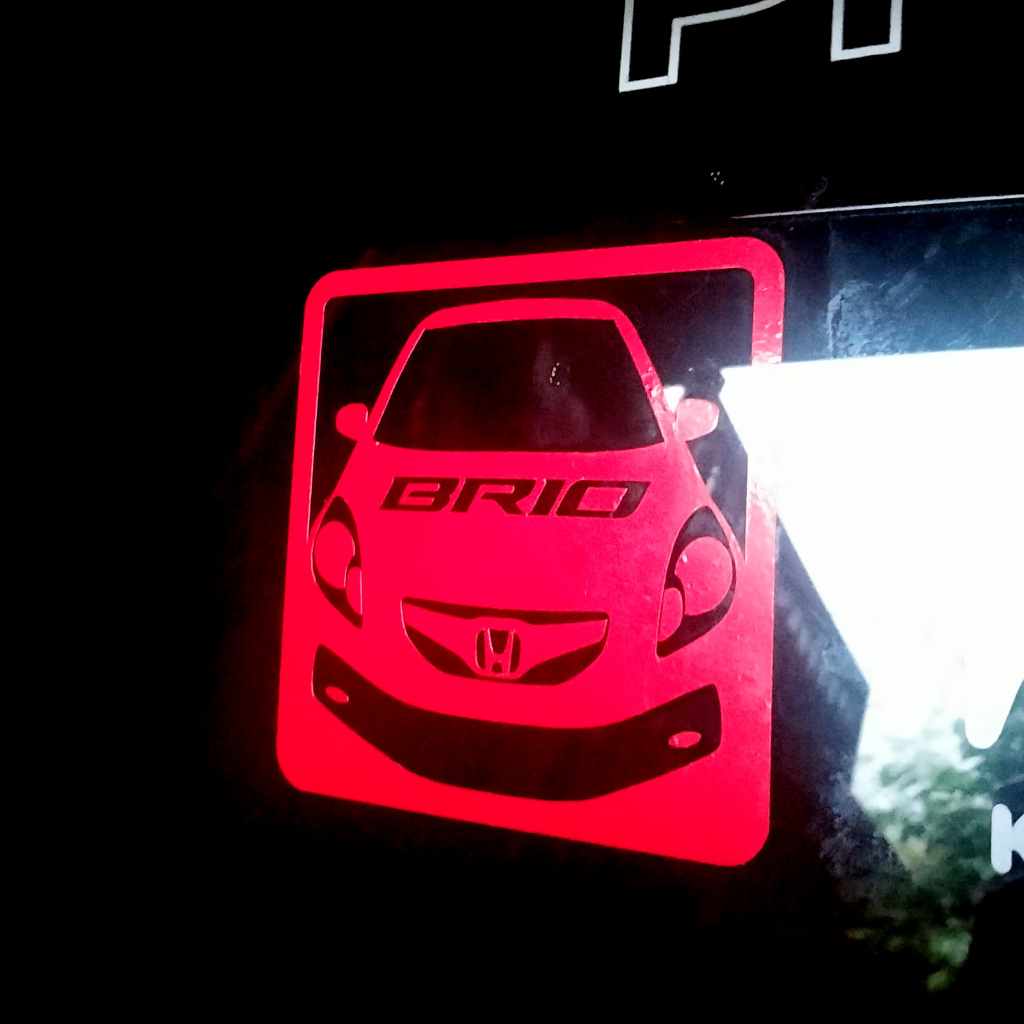 Stiker Mobil Honda Brio Logo Club - Stiker Brio - 002