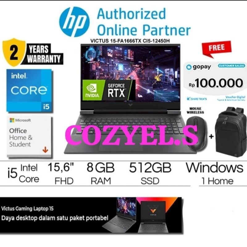 Laptop HP VICTUS 15-FA1666TX