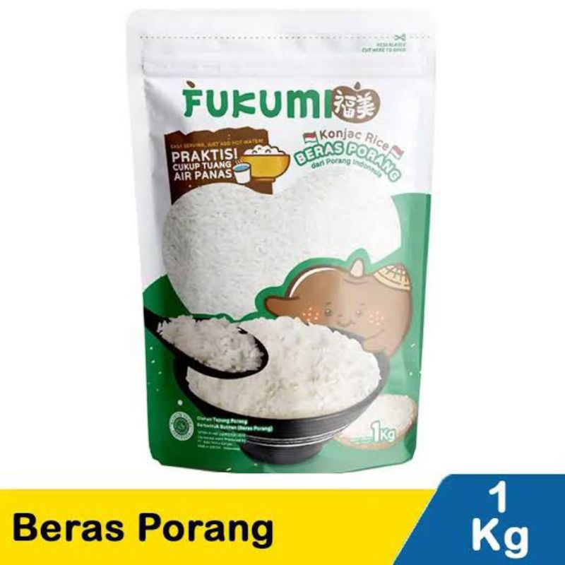 

Fukumi Konjac Rice Beras Porang 1kg