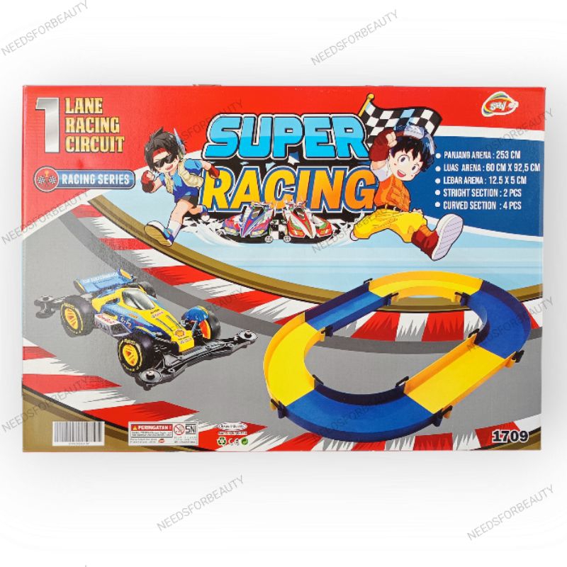 Super Racing Track Tamiya Sirkuit | Arena mainan Tamiya 1 jalur 2 warna