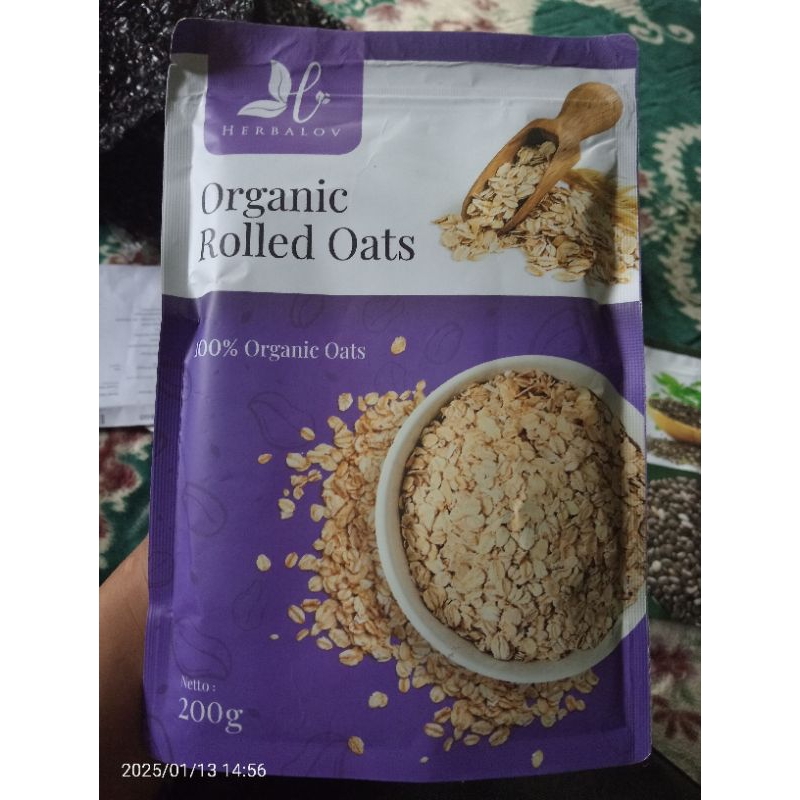 

Organic rolled oats