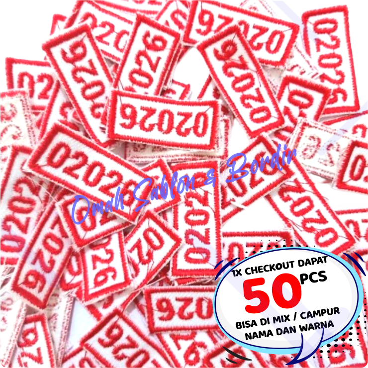 Bet gudep pramuka isi 50 pcs - Bet Bordir GUDEP - Gudep putra Gudep putri - bordir gudep - gudep pra