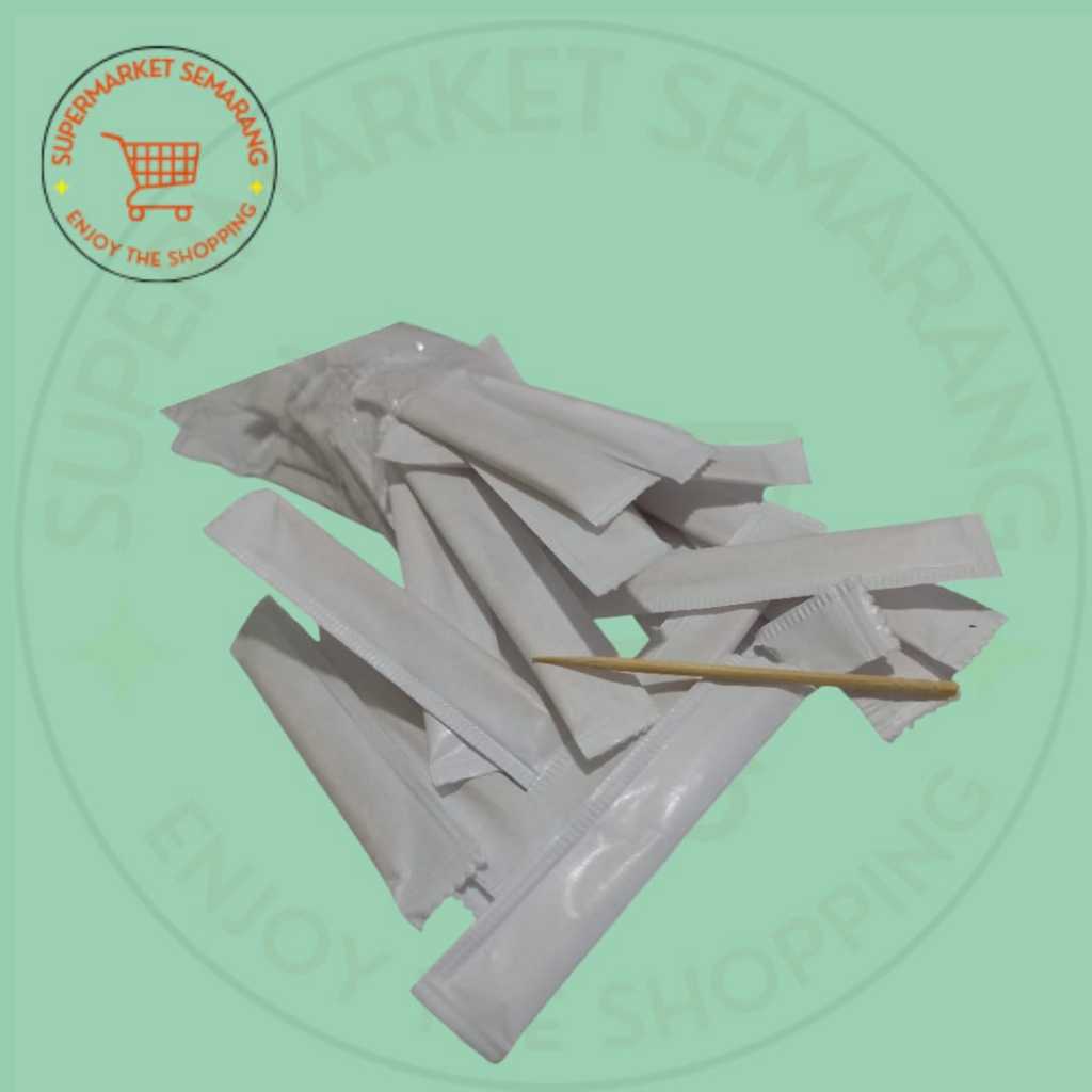 (100gr) Tusuk Gigi Bungkus putih / Tusuk Gigi Bungkus Steril