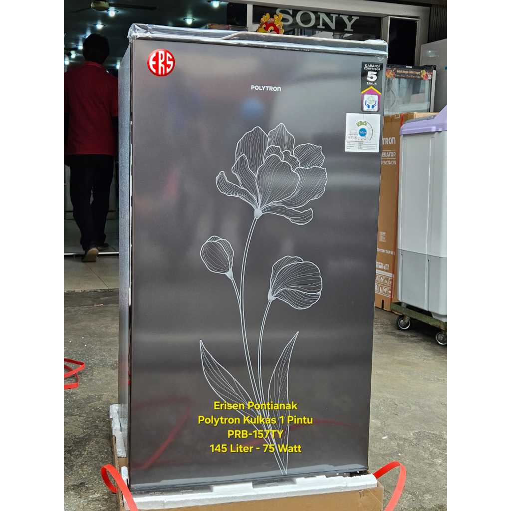 POLYTRON KULKAS 1 PINTU HEMAT LISTRIK NEW 2025 145 LITER (PRB 157TY) / 180 LITER (PRB 187TY)