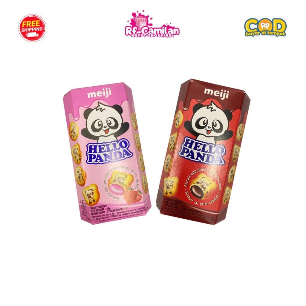 

Meiji Hello Panda Biskuit Coklat Dan Strawbery 42g