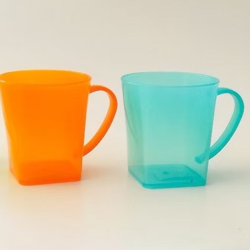 (12PCS) Cangkir Air Minum Citrus Lemony 7307/ Cangkir Plastik Gelas Air Plastik (warna random)