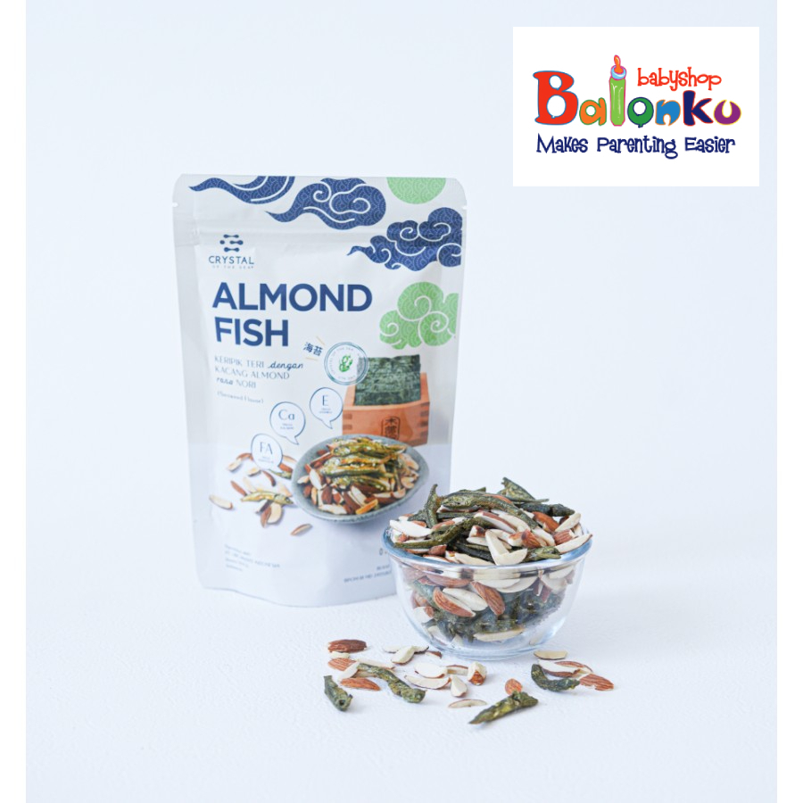 

Crystal of the Sea | Almond Fish Snack (Seaweed) 80gr / Ikan Teri Jengki