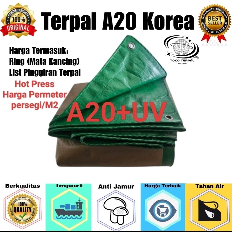 Terpal A20 +UV Ukuran Custom Korea Super Tebal