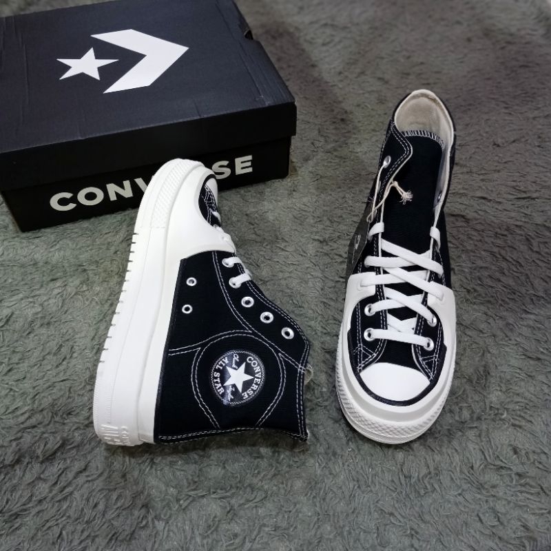 Converse CTAS Construct HI Black white egret BNIB original resmi MAP murah