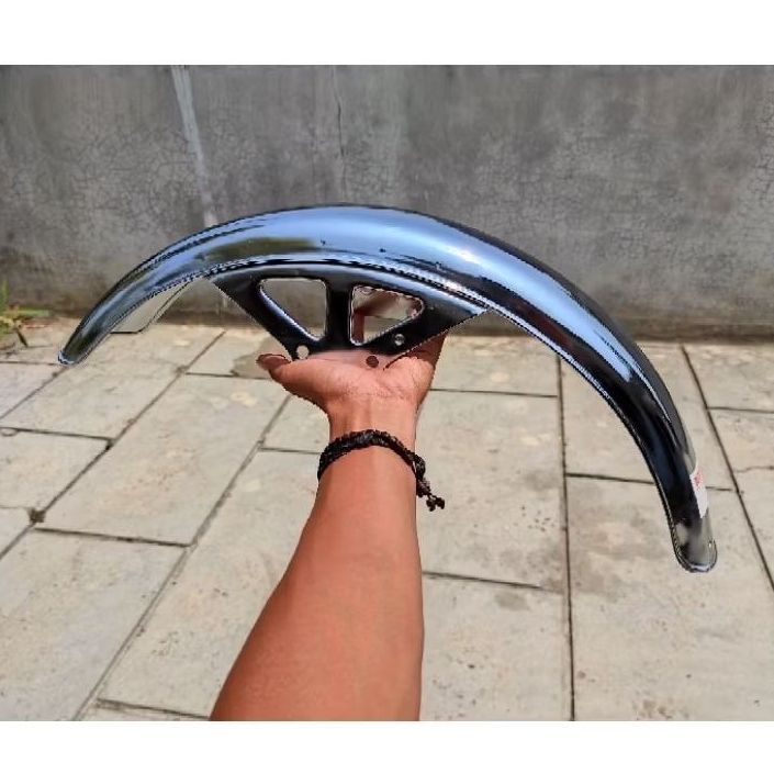 SPAKBOR DEPAN GTO CROM THREESTAR PNP GL 100 CB100 SELEBOR DEPAN KAWASAKI GTO THREE STAR CROM SLEBOR 