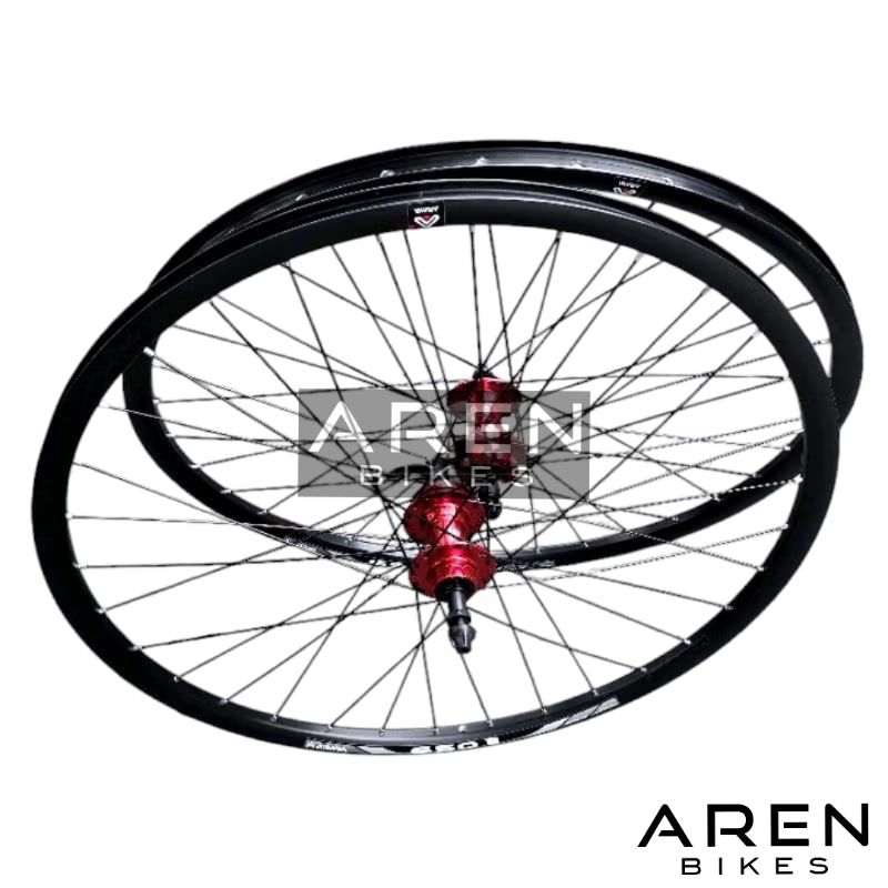 WHEELSET SEPEDA 27.5 ARAYA 650B DOUBLE WALL ALLOY LUBANG 32 36 HOLE VELG RIM RIMS HUB FREEHUB 6 7 8 