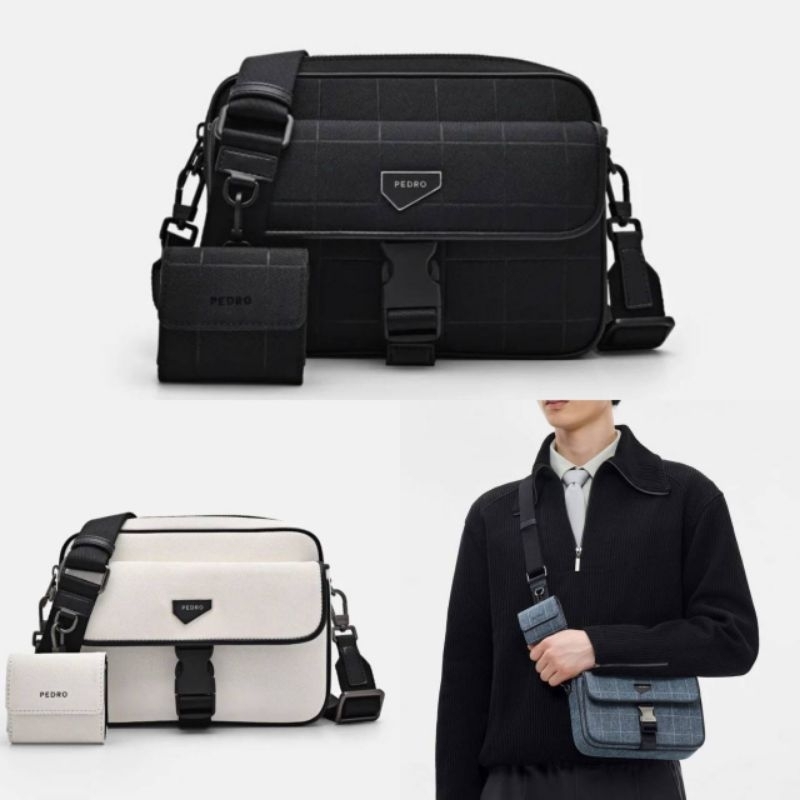 TAS SELEMPANG PRIA PDR DELMONT P7490 / Size 21×7×16 cm