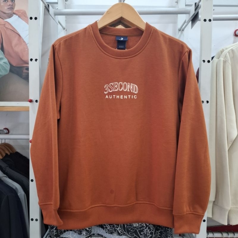 3SECOND Jaket Pria Sweater Crewneck Original