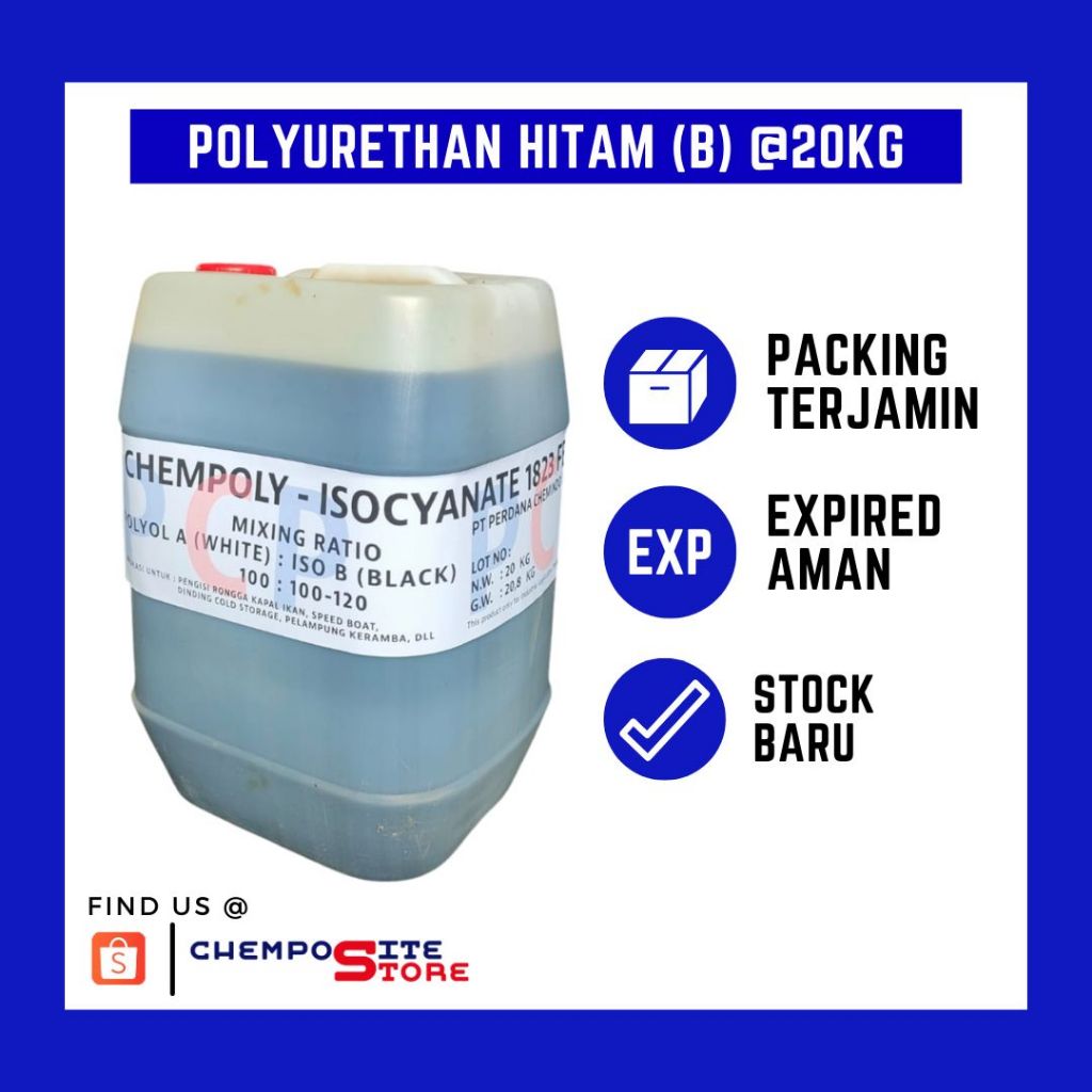 Polyurethane Foam / PU Foam Liquid / PU liquid / Polyurethan Hitam (B) @20KG