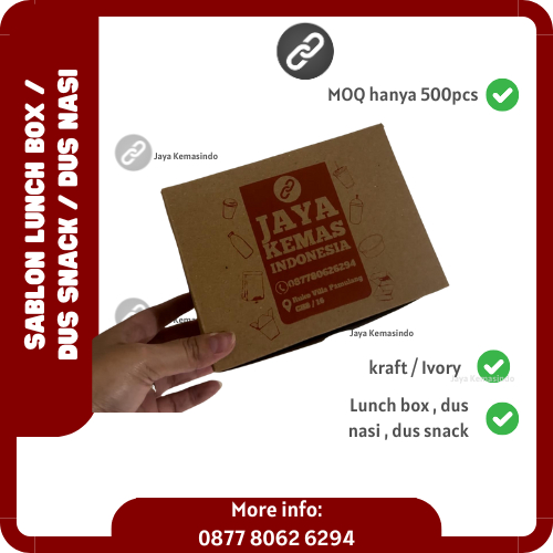 CUSTOM SABLON DUS SNACK | DUS SNACK PUTIH | DUS SNACK KRAFT | DUS SNACK CUSTOM Minimal Order 500pcs