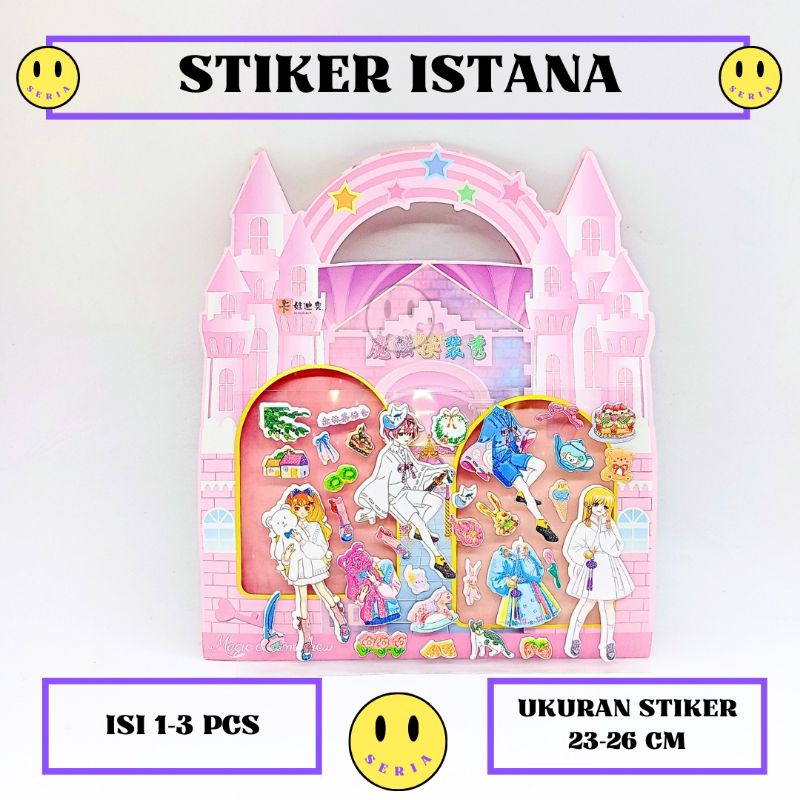 

Stiker istana karakter Stiker mewah isi 1-3 pcs