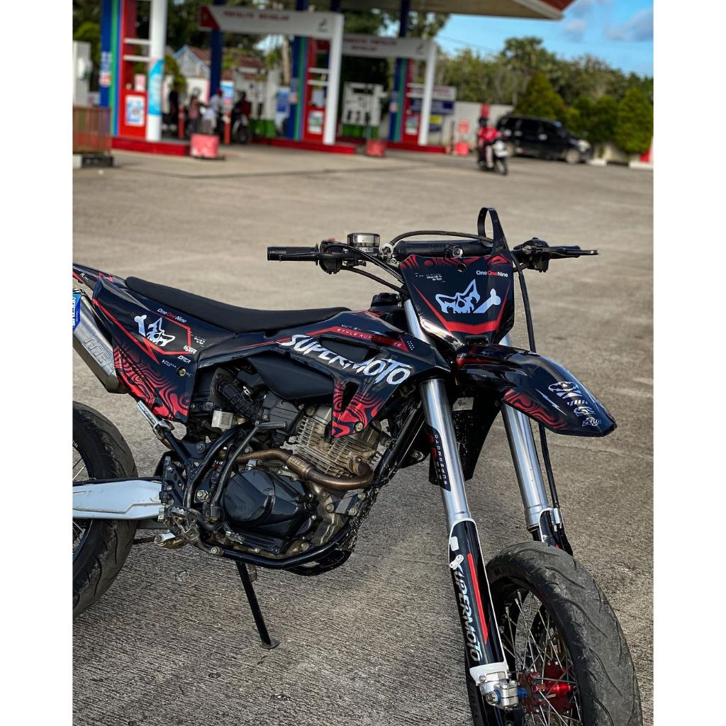 DECAL STIKER KLX BF/GORDONS/KLX OLD/CRF 150L/250L FULLBODY CUSTOM TAMBAH NAMA-NOMOR-SPONSOR