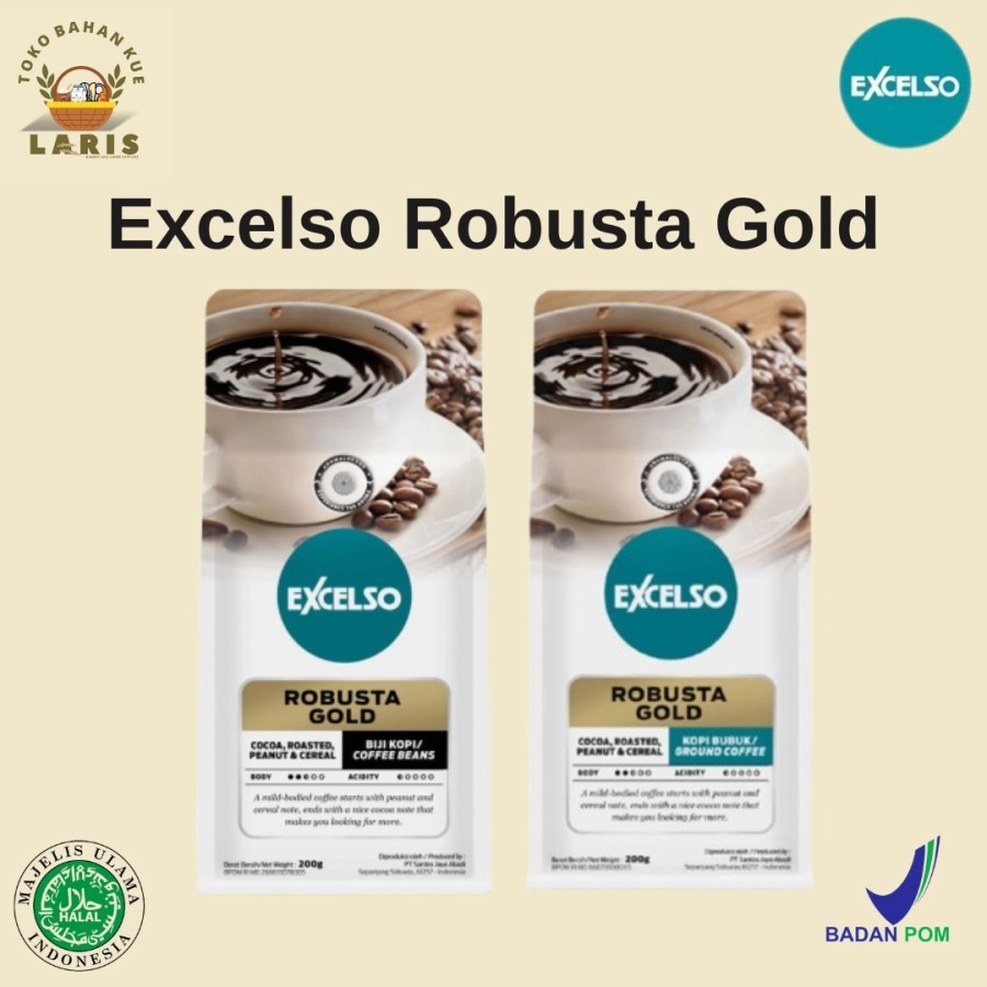 

EXCELSO ROBUSTA GOLD KEMASAN 200 GRAM