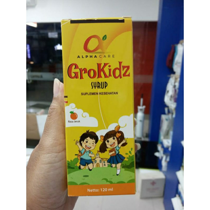 AlphaCare GroKidz Syrup Rasa Jeruk 120ml vitamin anak
