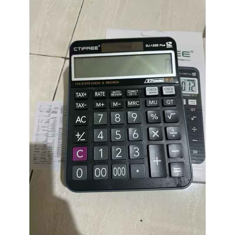

CTIFREE Kalkulator DJ-120D Plus Calculator 12 Digits