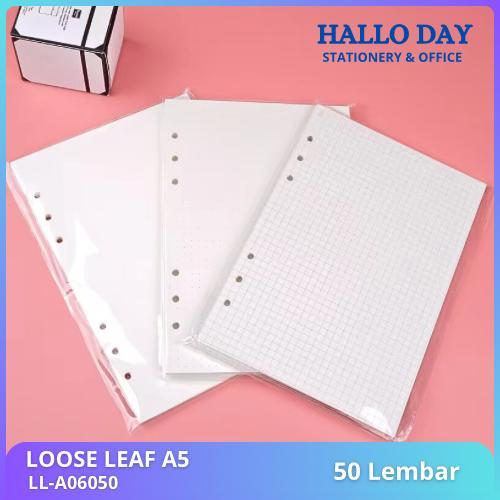 

HD Loose Leaf Gasta 6 Ring A5-50 Lembar / Kertas Binder / Isi Binder