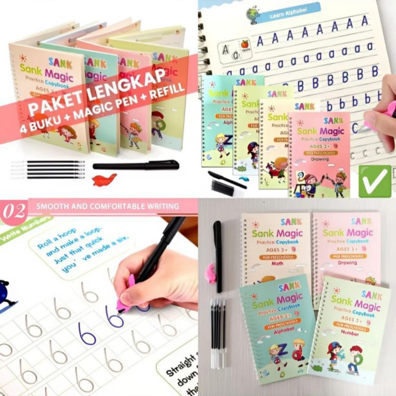 

Paket Lengkap Buku 4pcs/Bolpoin1pcs/Bolpoin Refill 5pcs/ dan holder pen 1pcs