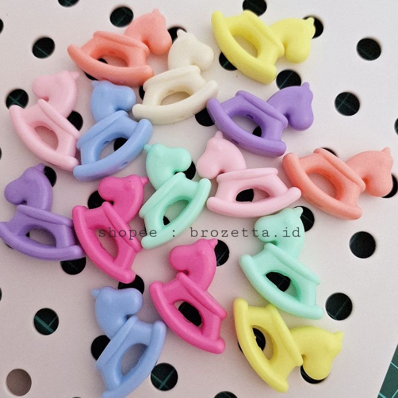 25gram manik kuda lumping brozetta untuk merangkai phonestrap keychain gantungan kunci